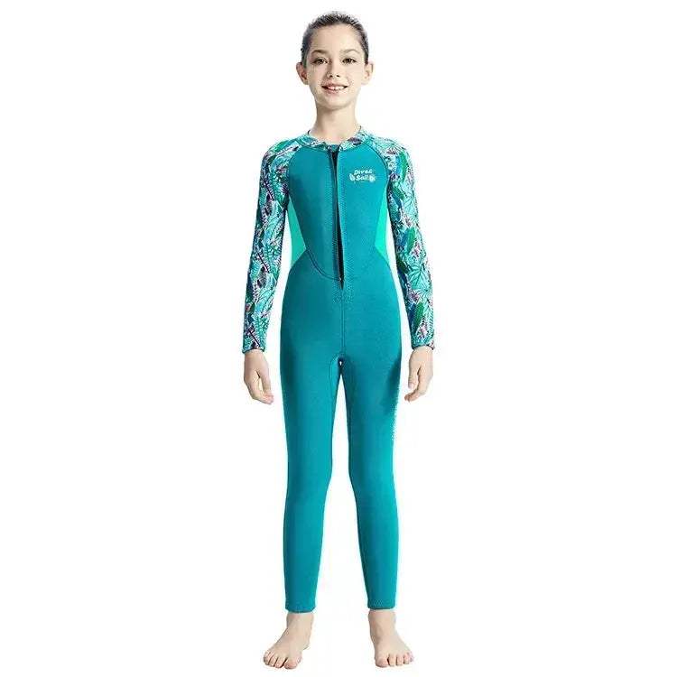 Kids Neoprene Wetsuit 2.5mm Keeps Warm Full Body Swimwear - ToylandEU