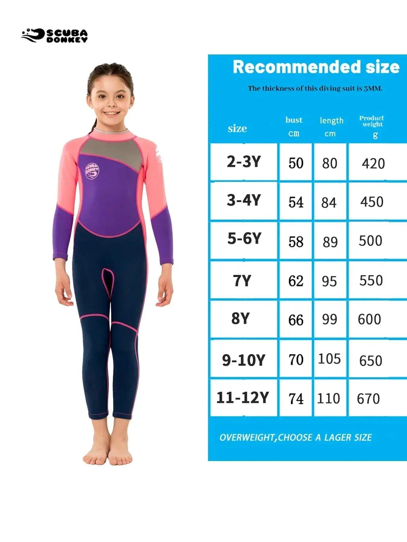  Kids Neoprene Wetsuit 2 5mm Long Sleeve Chemical Free -  ToylandEU™