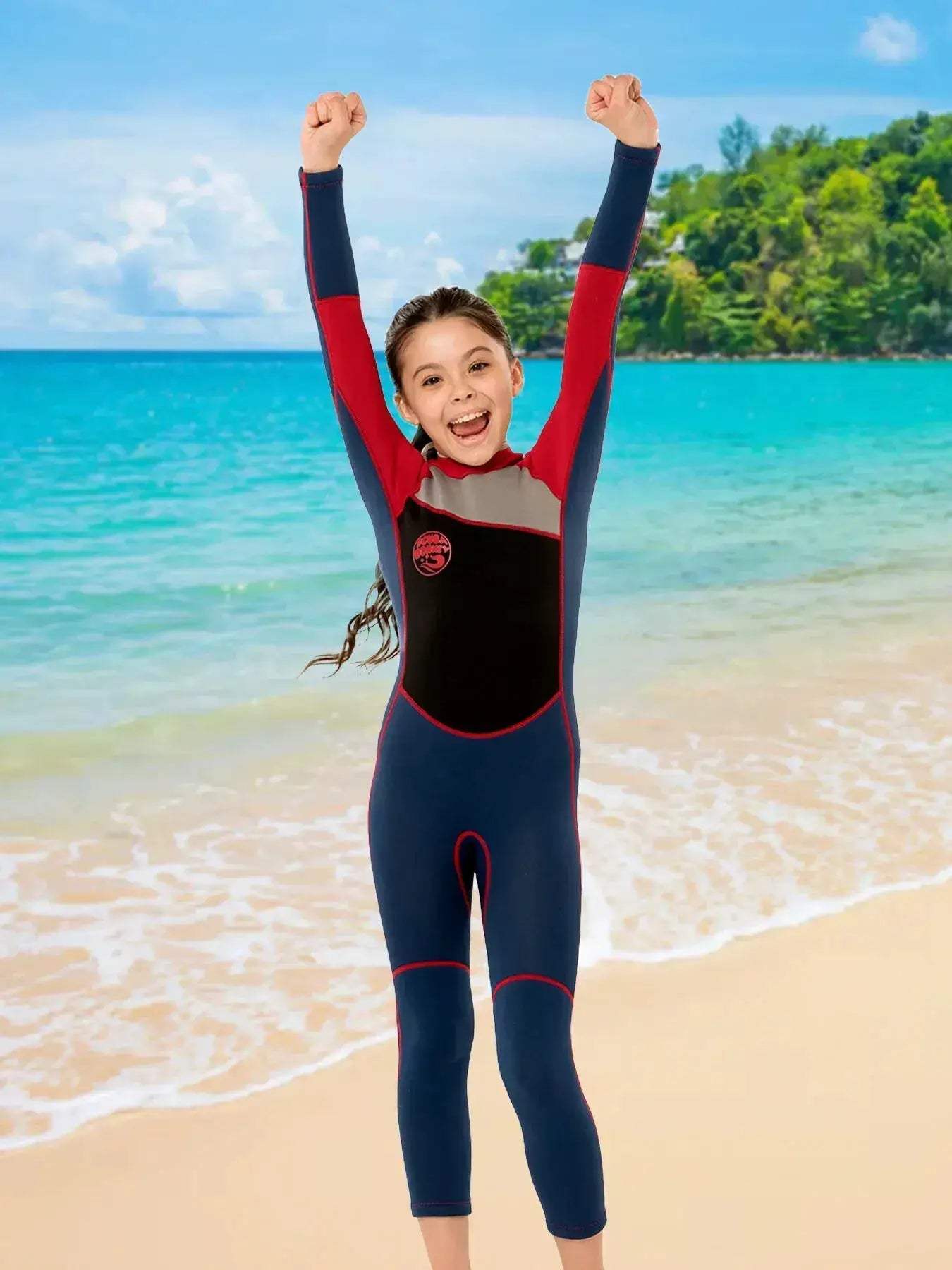 Kids Neoprene Wetsuit 2.5mm Long Sleeve Swim Chemical Free - ToylandEU