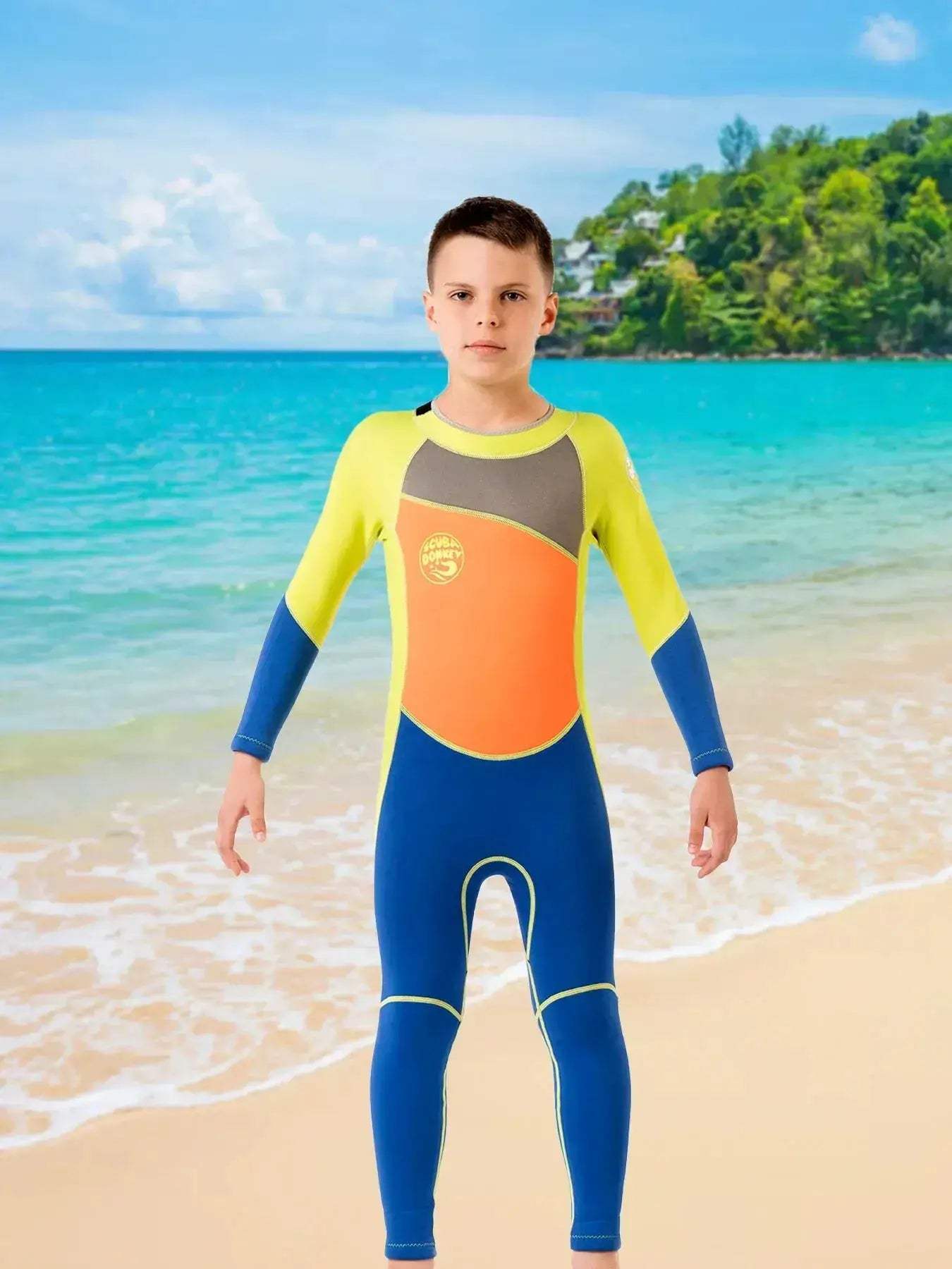 Kids Neoprene Wetsuit 2.5mm Long Sleeve Swim Chemical Free - ToylandEU