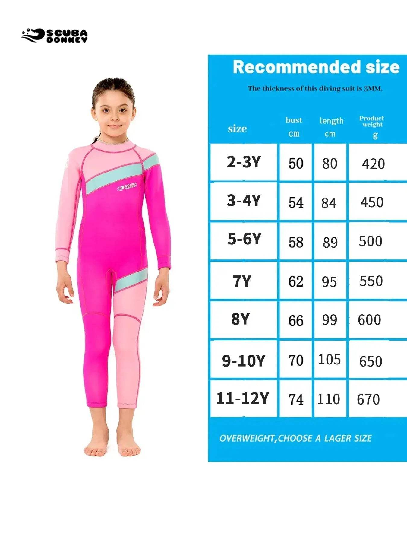 Kids Neoprene Wetsuit 2.5mm Long Sleeve Swim Chemical Free - ToylandEU