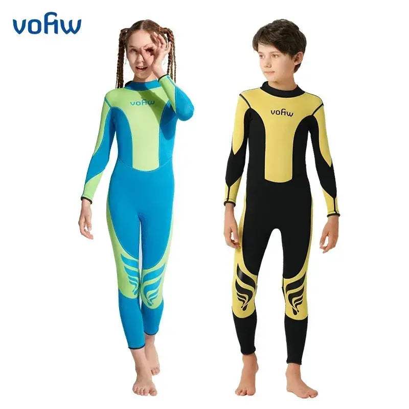Kids Neoprene Wetsuit 3mm Back Zip Keeps Warm For Winter - ToylandEU
