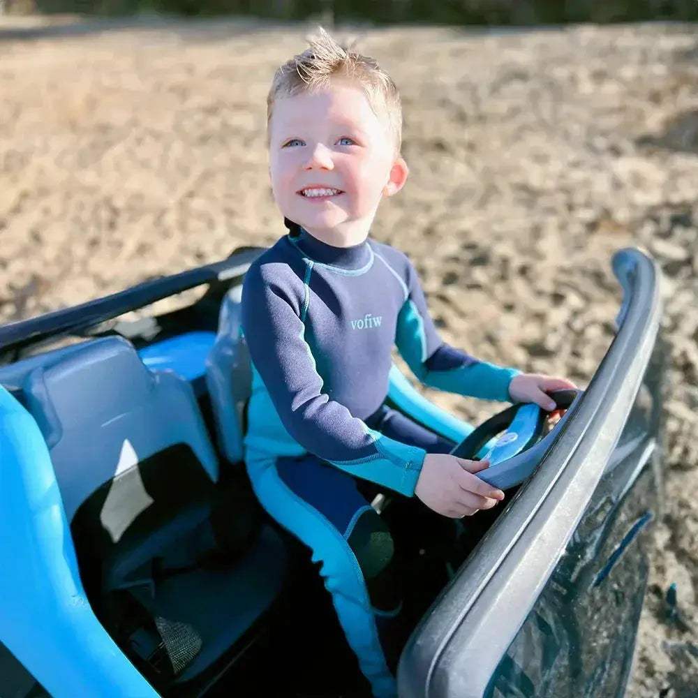 Kids Neoprene Wetsuit 3mm With Back Zip Long Sleeves - ToylandEU