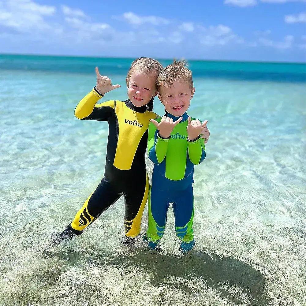  Kids Neoprene Wetsuit Back Zip 3mm Winter Warmth -  ToylandEU™