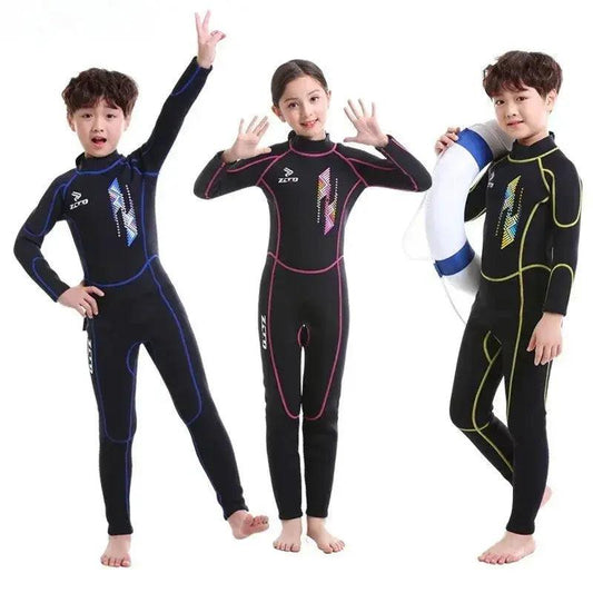  Kids Neoprene Wetsuit Front Zip 2.5mm Durable Swimming -  ToylandEU™