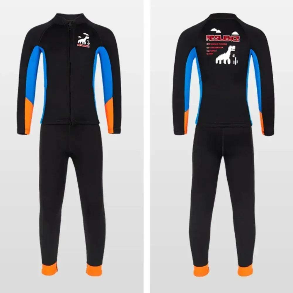 Kids Neoprene Wetsuit With Front Zip For Surfing And Swimming - ToylandEU