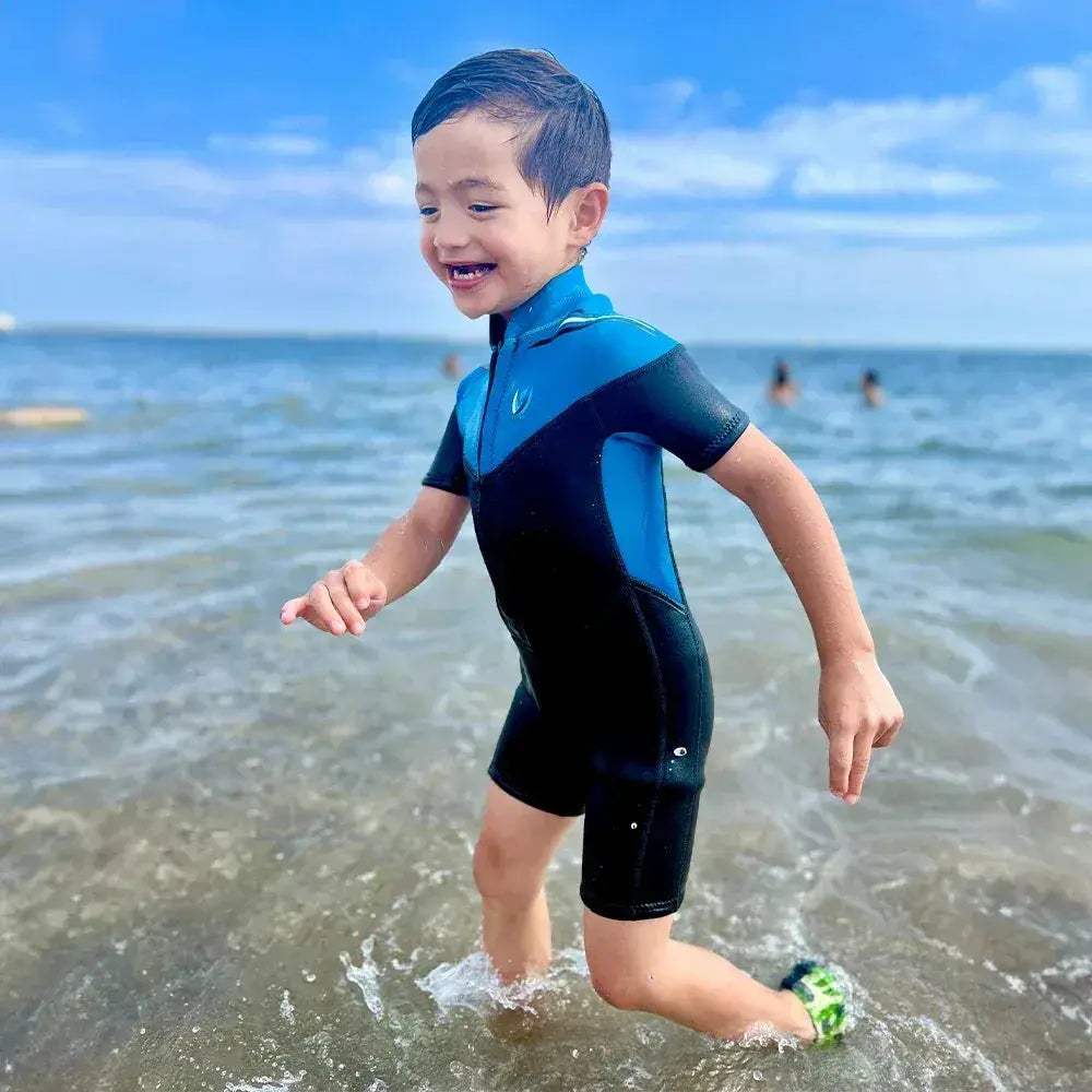 Kids Neoprene Wetsuit With Front Zip For Surfing Warmth - ToylandEU