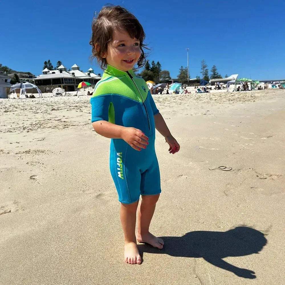 Kids Neoprene Wetsuit With Front Zip For Surfing Warmth - ToylandEU