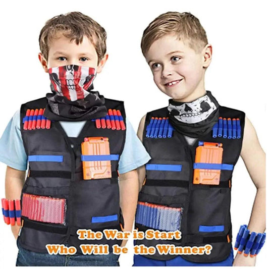  Kids Nerf Vest Kit Complete Tactical Gear With Darts -  ToylandEU™