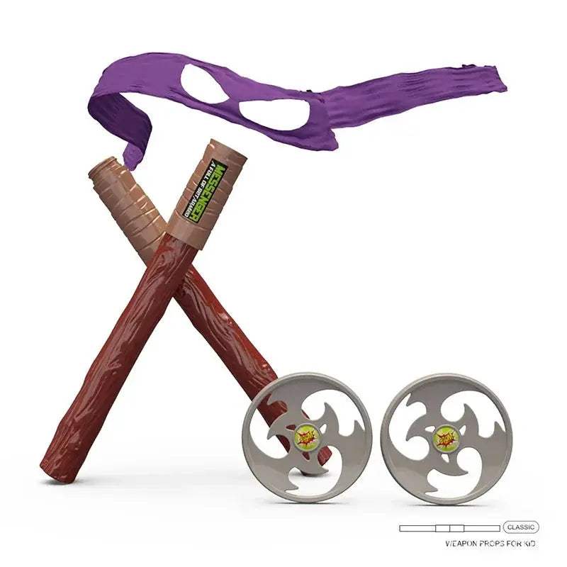  Kids Ninja Cosplay Props Eye Mask And Nunchaku Durable -  ToylandEU™