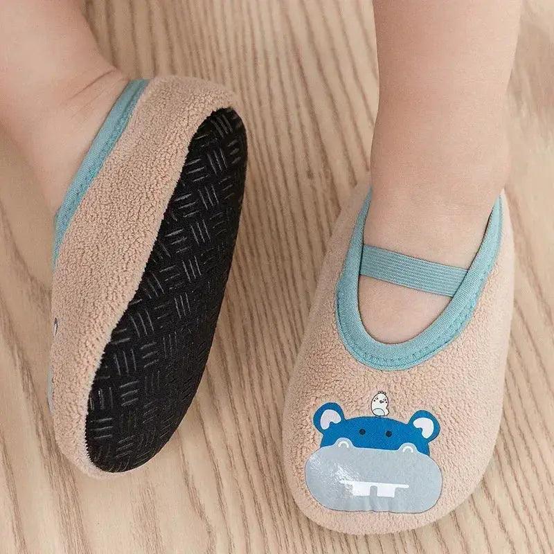  Kids Non Slip Fleece Indoor Floor Socks Anti Slip -  ToylandEU™