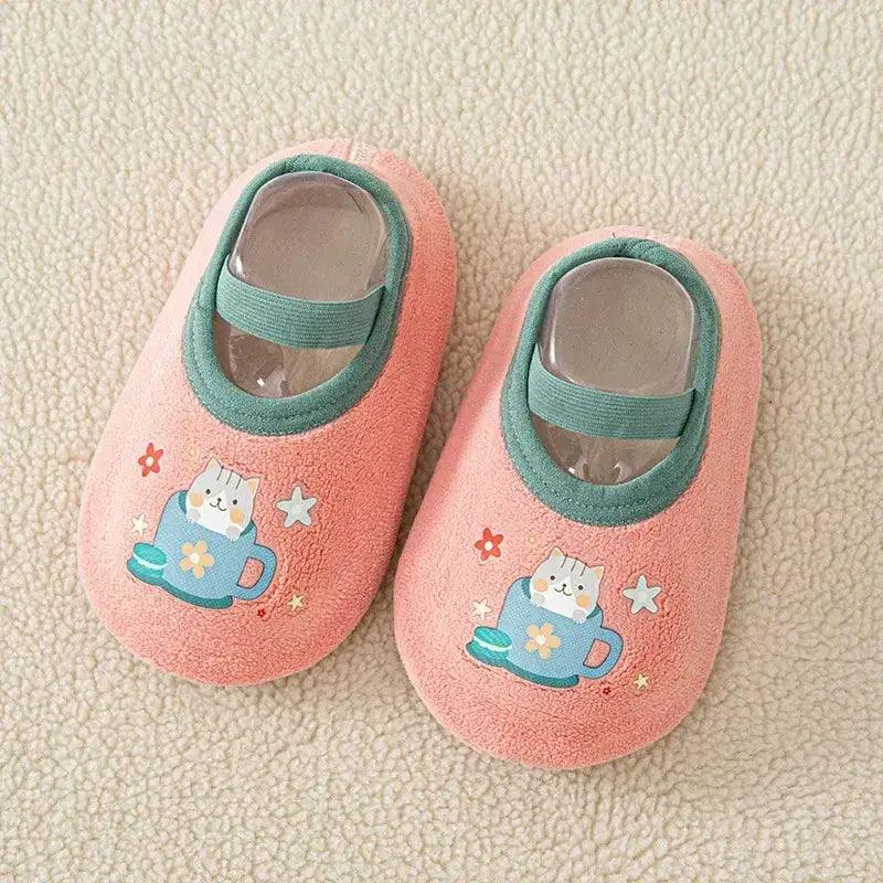  Kids Non Slip Fleece Indoor Floor Socks Anti Slip -  ToylandEU™
