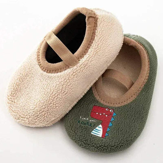  Kids Non Slip Fleece Indoor Floor Socks Anti Slip -  ToylandEU™