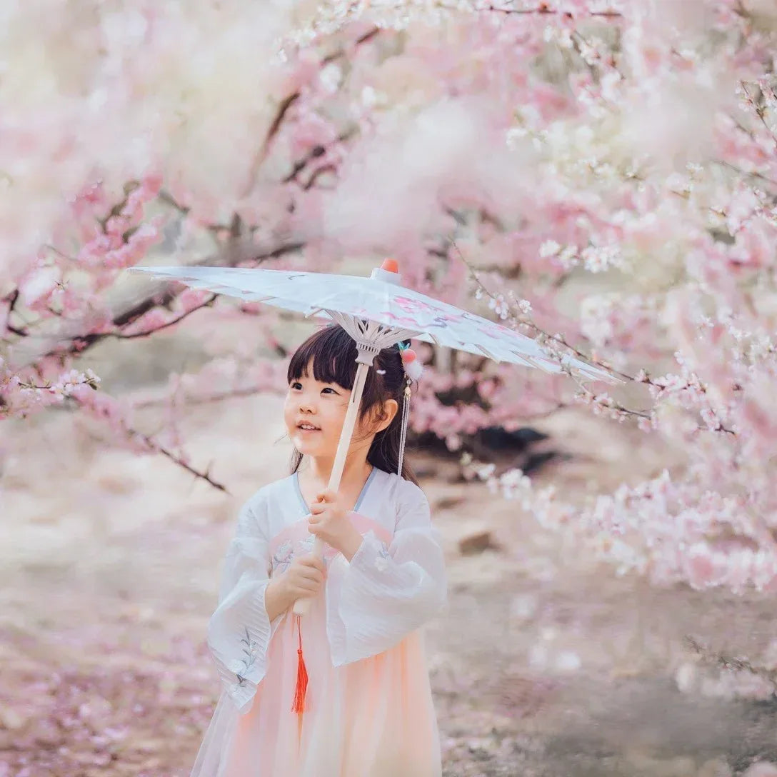 Kids Oilpaper Umbrella 56cm Hanfu Costume For Photography - ToylandEU
