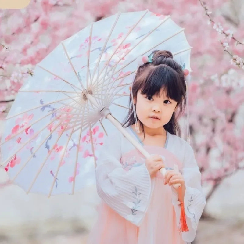 Kids Oilpaper Umbrella 56cm Hanfu Costume For Photography - ToylandEU