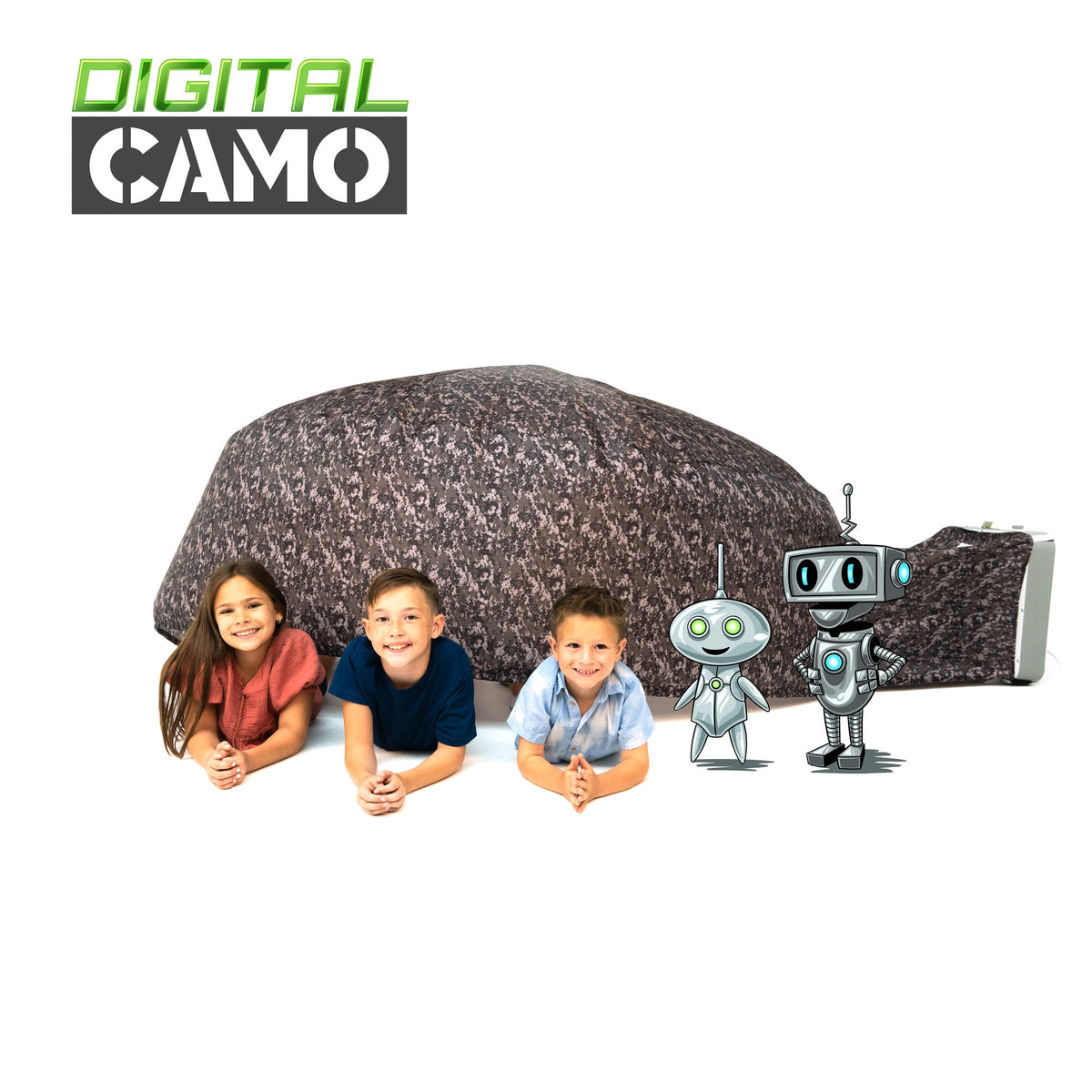 Kids Outdoor Play Fort | Digital Camo Design | Toylandeu™