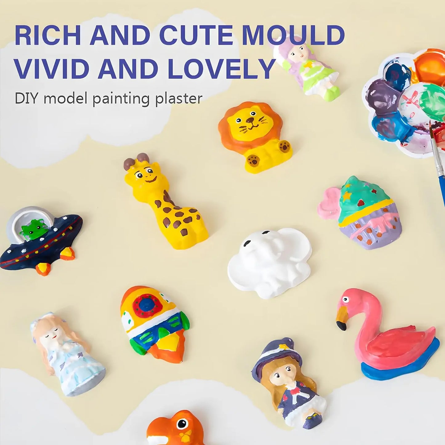 Kids Painting Kit Arts And Crafts Set For Dino Fun - ToylandEU