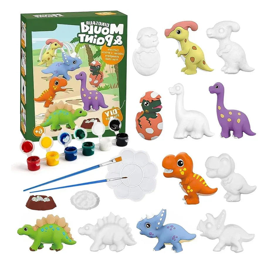 Kids Painting Kit Arts And Crafts Set For Dino Fun - ToylandEU