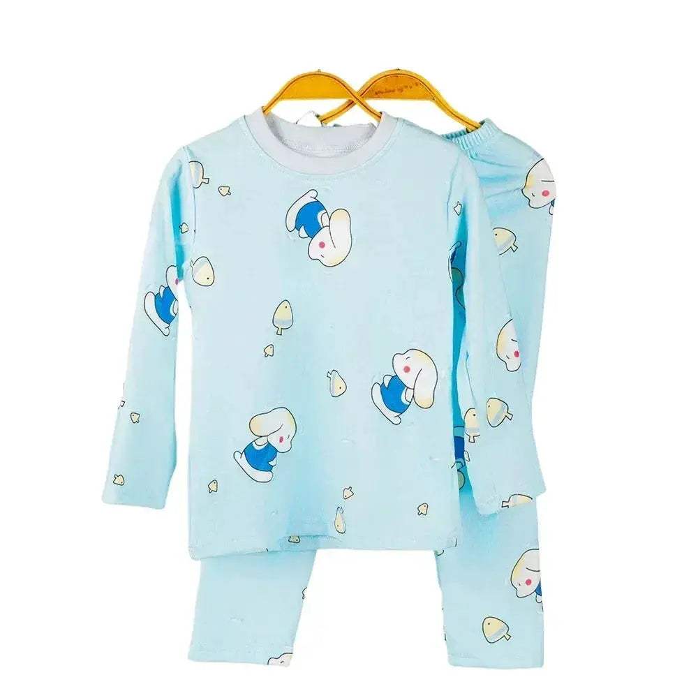 Kids Pajama Set Autumn Warm Cartoon Pattern Sleepwear - ToylandEU