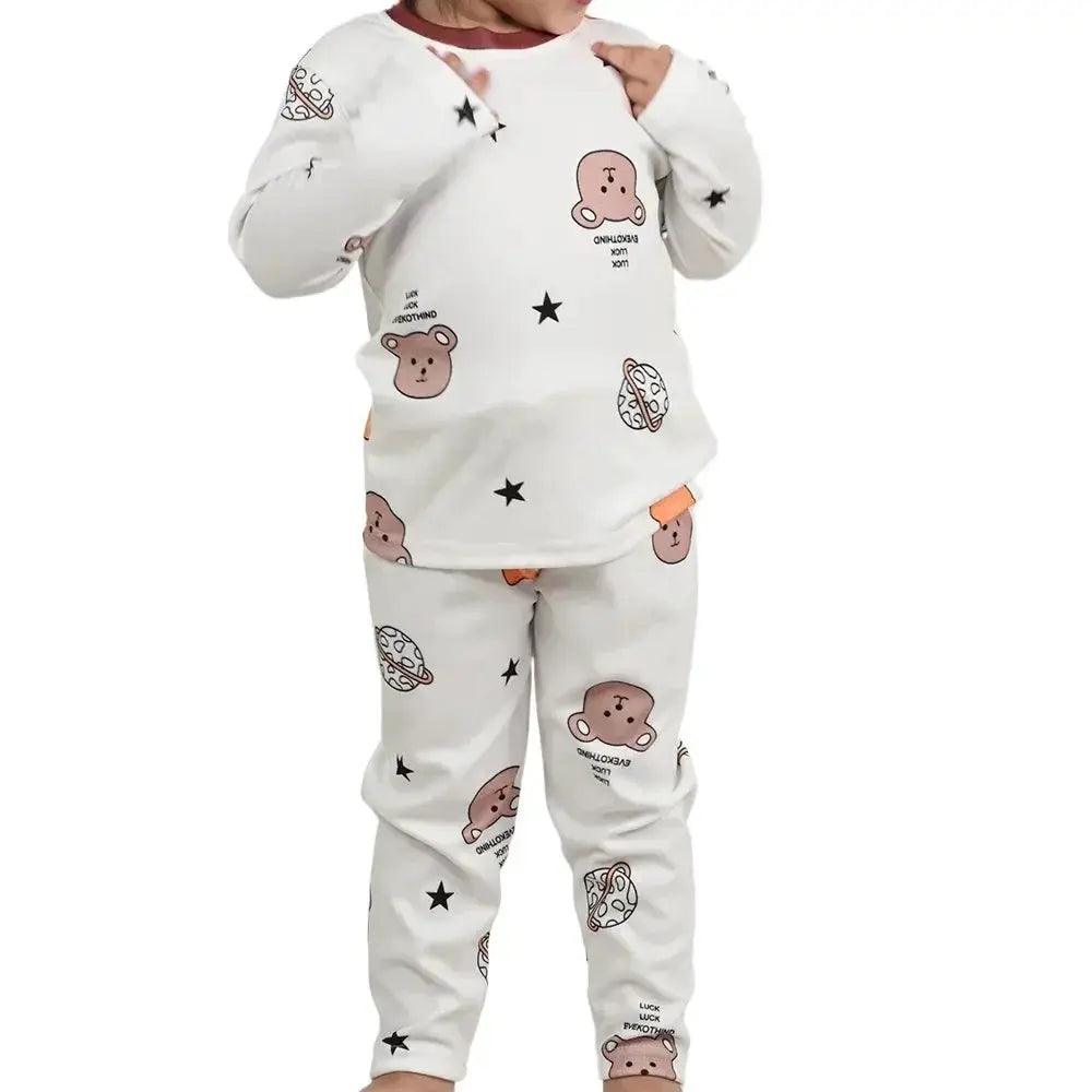  Kids Pajama Set Soft Cotton Cartoon Patterns Cozy Sleep -  ToylandEU™