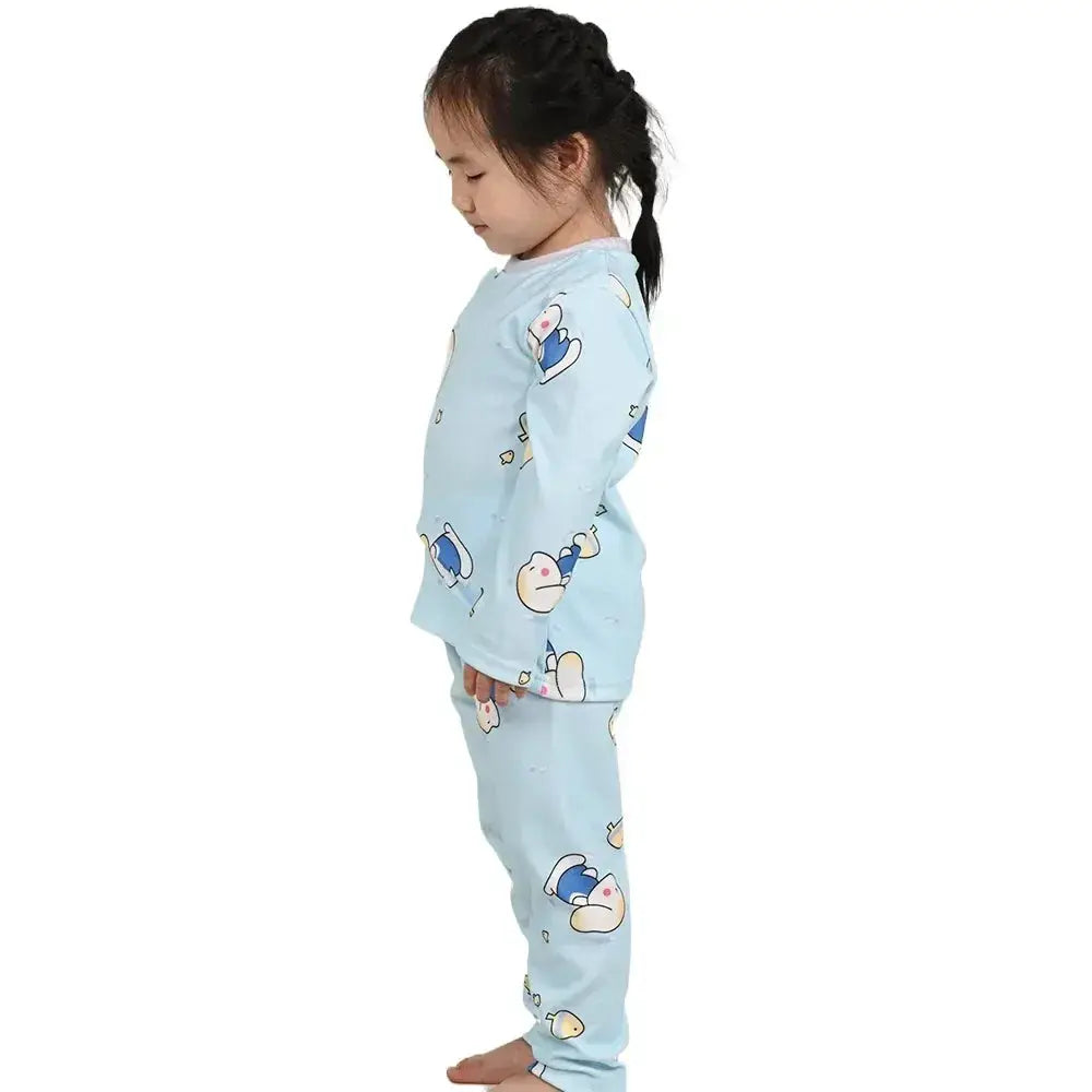Kids Pajama Set Soft Cotton Cartoon Patterns For Cozy Sleep - ToylandEU