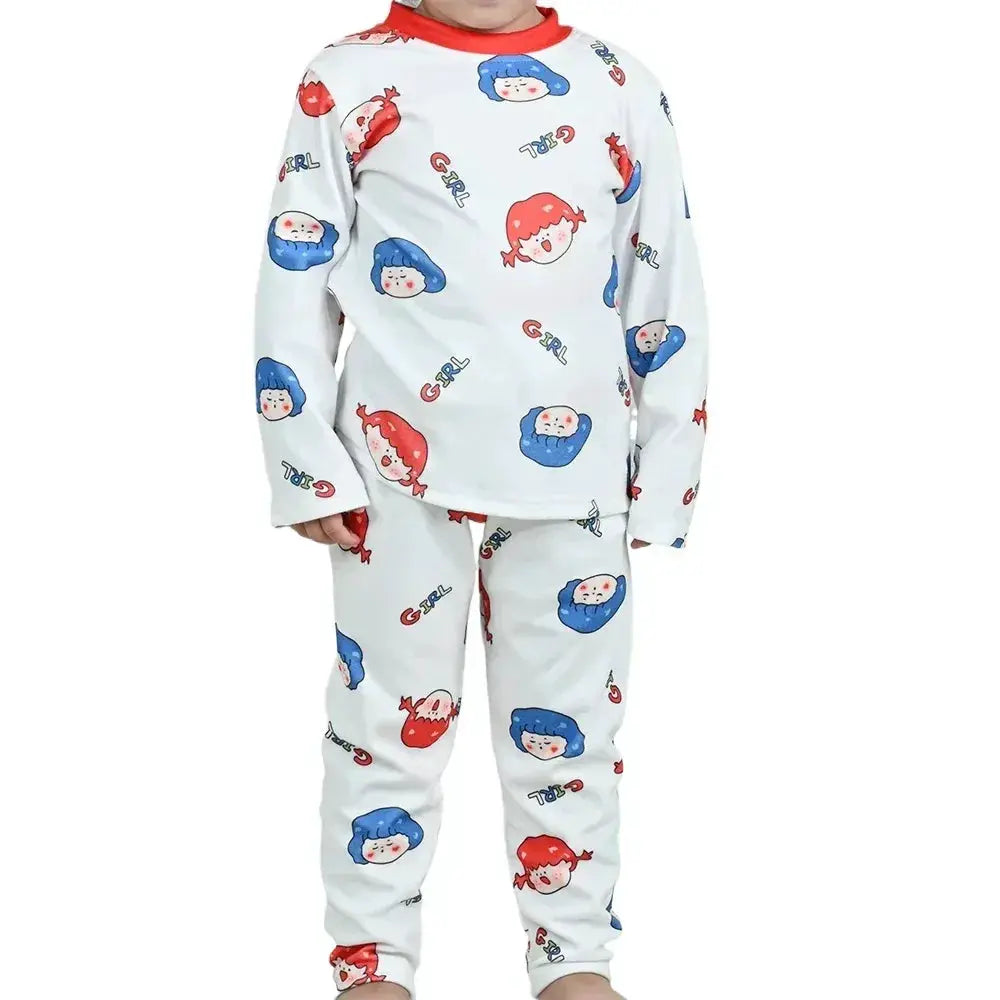 Kids Pajama Set Soft Cotton Cartoon Patterns For Cozy Sleep - ToylandEU