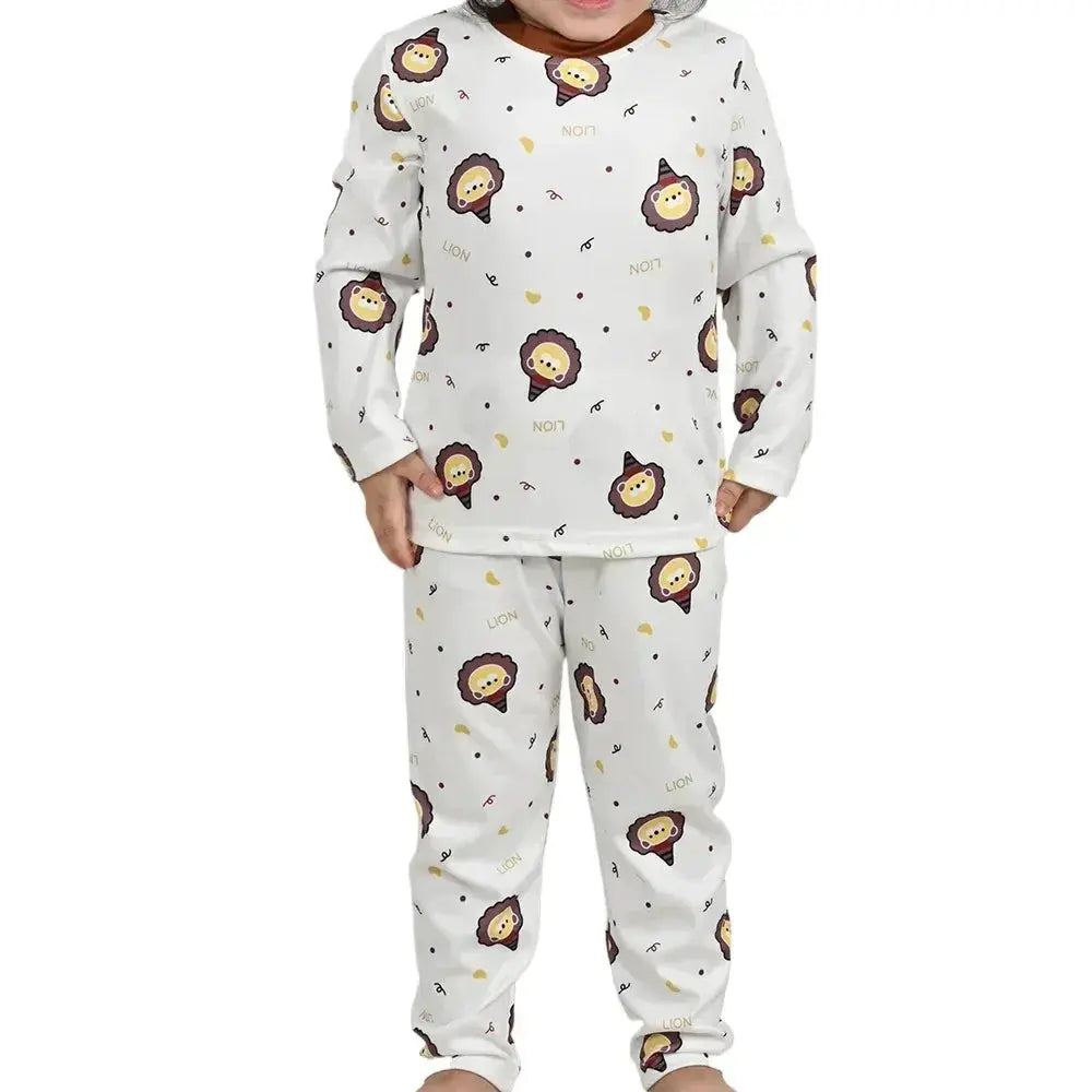 Kids Pajama Set Soft Cotton Cartoon Patterns For Cozy Sleep - ToylandEU