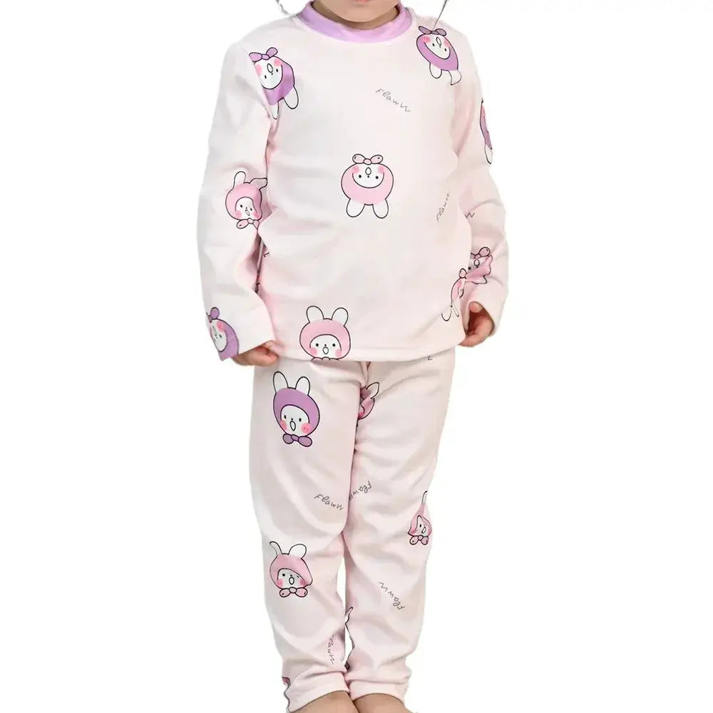 Kids Pajama Set Soft Cotton Cartoon Patterns For Cozy Sleep - ToylandEU