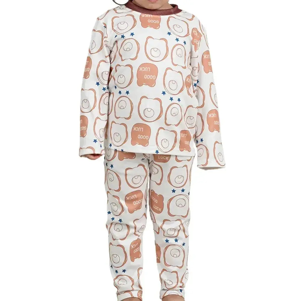 Kids Pajama Set Soft Cotton Cartoon Patterns For Cozy Sleep - ToylandEU