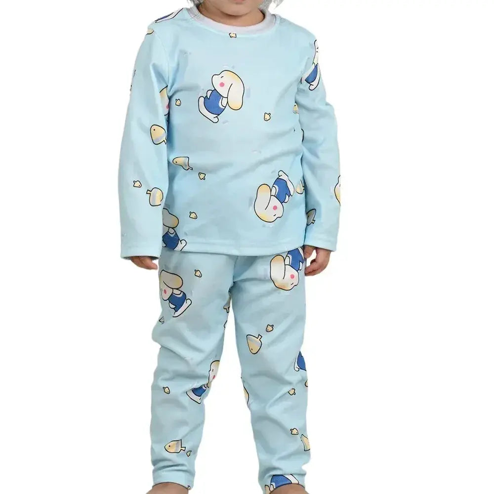 Kids Pajama Set Soft Cotton Cartoon Patterns For Cozy Sleep - ToylandEU