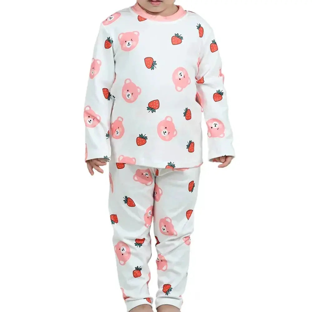 Kids Pajama Set Soft Cotton Cartoon Patterns For Cozy Sleep - ToylandEU