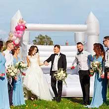  Kids Party Large 13x13ft Inflatable White Bounce House -  ToylandEU™