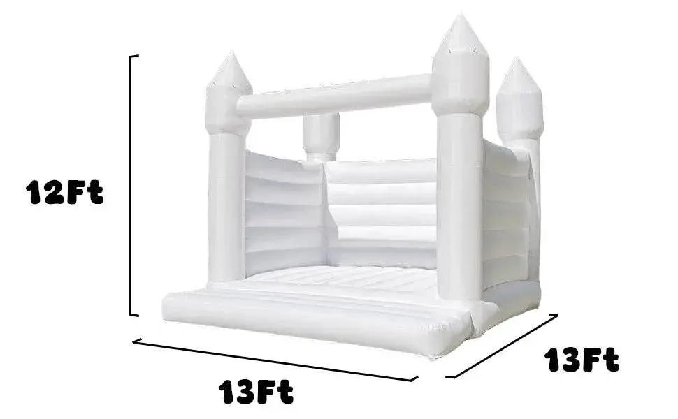  Kids Party Large 13x13ft Inflatable White Bounce House -  ToylandEU™