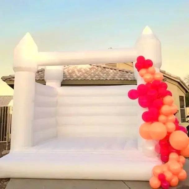 Kids Party Large 13x13ft Inflatable White Bounce House - ToylandEU