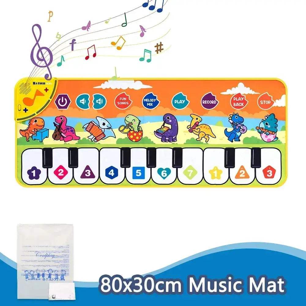 Kids Piano Mat Educational Toy With Animal Sounds - ToylandEU