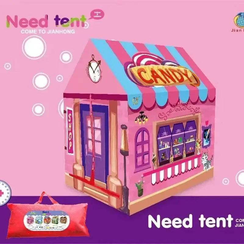 Kids Play House Game Tent Toys Dinosaur Pink Ice Cream Castle - ToylandEU