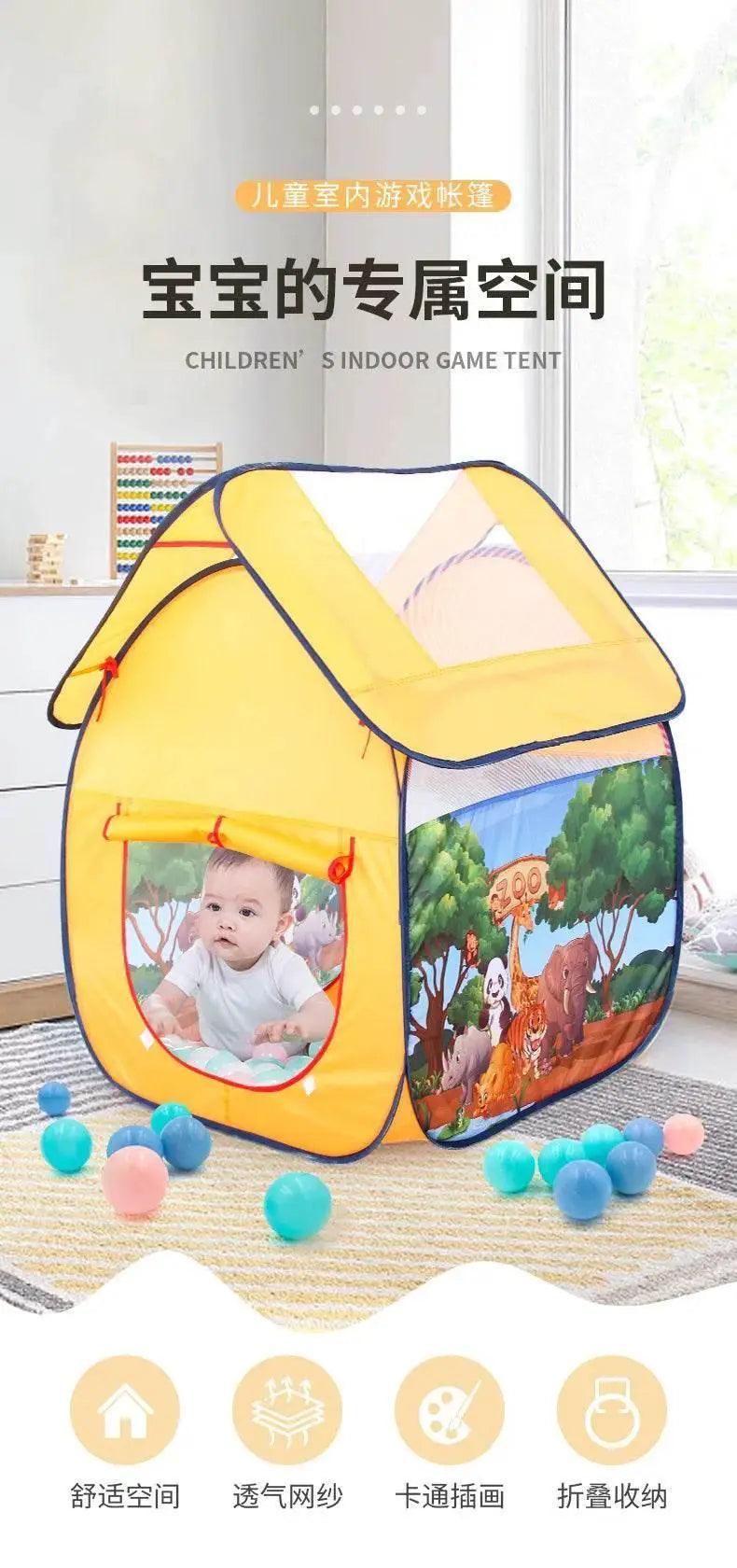  Portable Children Kids Play Tents Outdoor Garden Folding Baby Toy Tent -  ToylandEU™