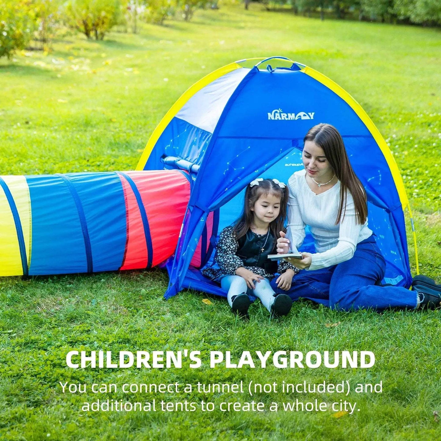 Kids Play Tent Blue Starry Sky Dome Tent for Fun - ToylandEU