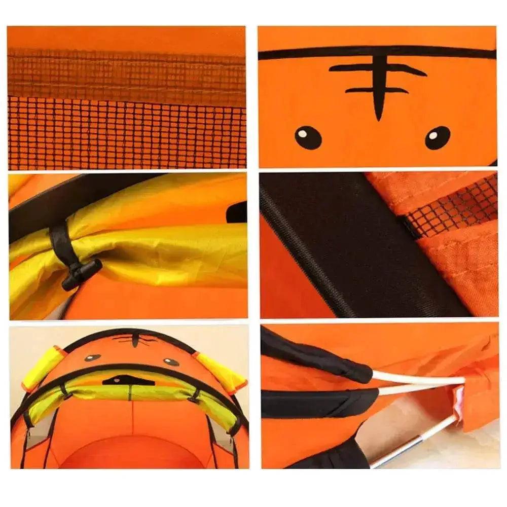  Portable Tiger Kids' Tent Cartoon Animal Play House Indoor Outdoor -  ToylandEU™