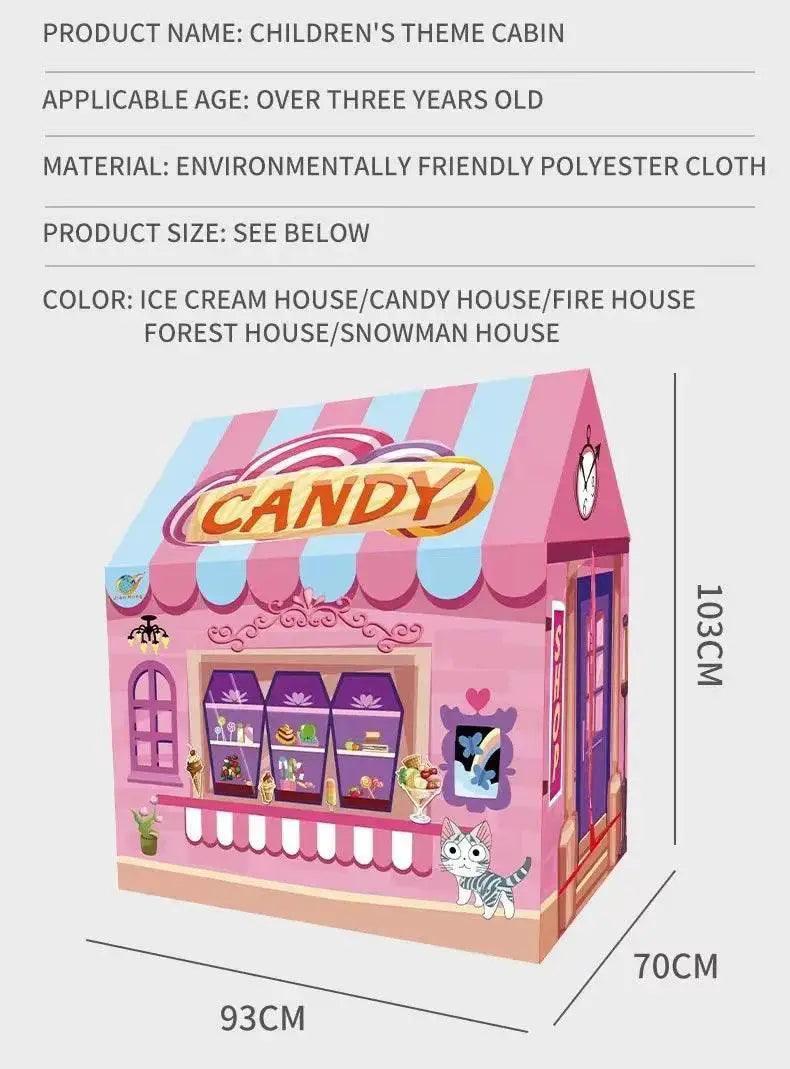  Kids Play House Game Tent Toys Dinosaur Pink Ice Cream Castle -  ToylandEU™
