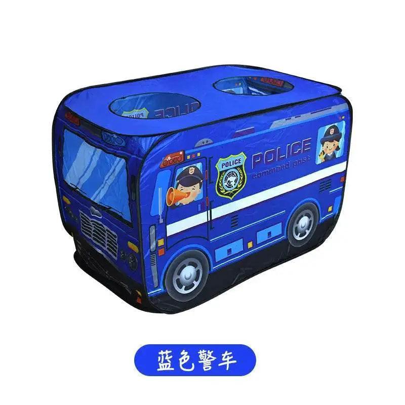  Foldable Game Play House Fire Truck Police Bus Tent Cloth -  ToylandEU™