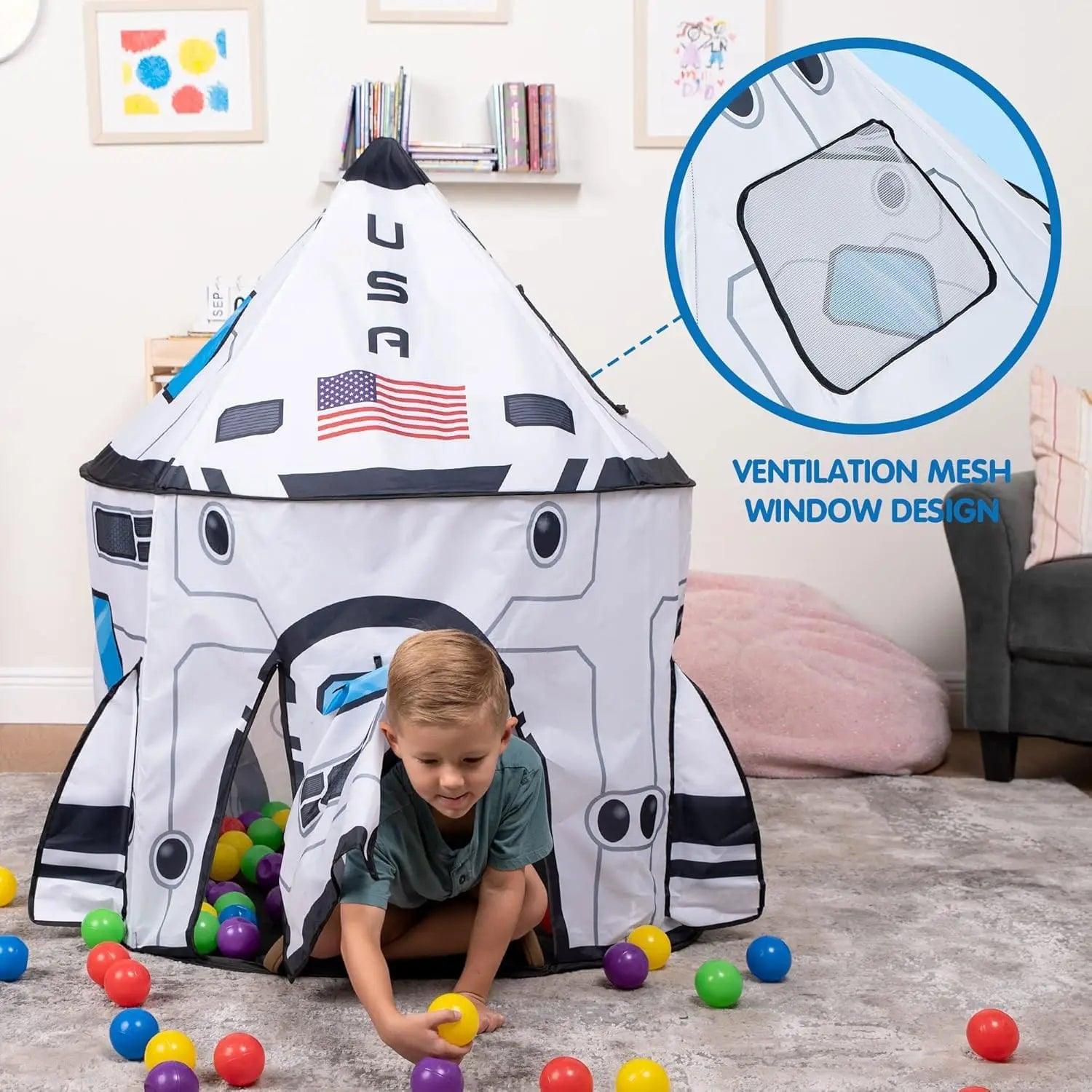  Joyfy Play Tent Rocket Ship For Kids Portable Tote -  ToylandEU™