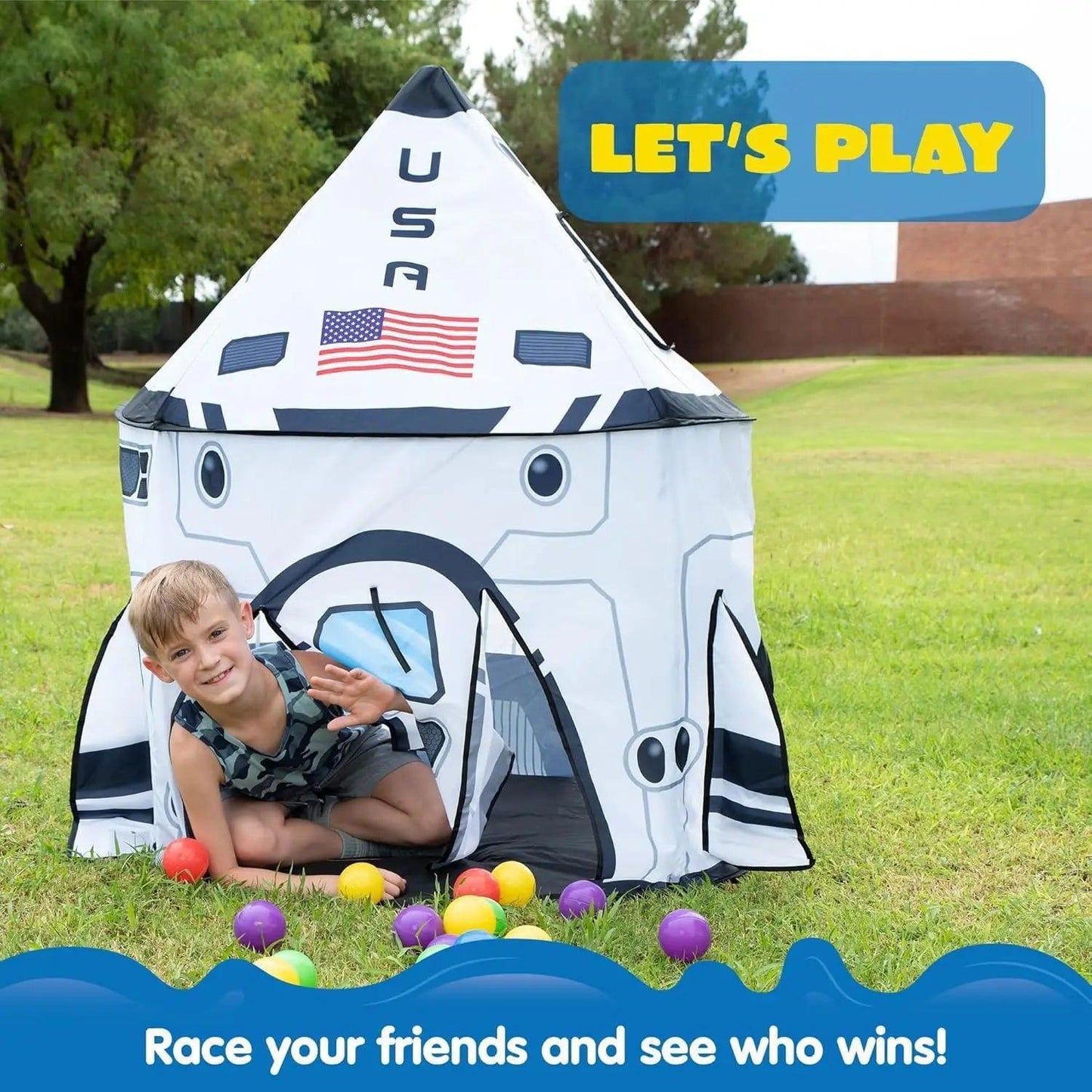  Joyfy Play Tent Rocket Ship For Kids Portable Tote -  ToylandEU™