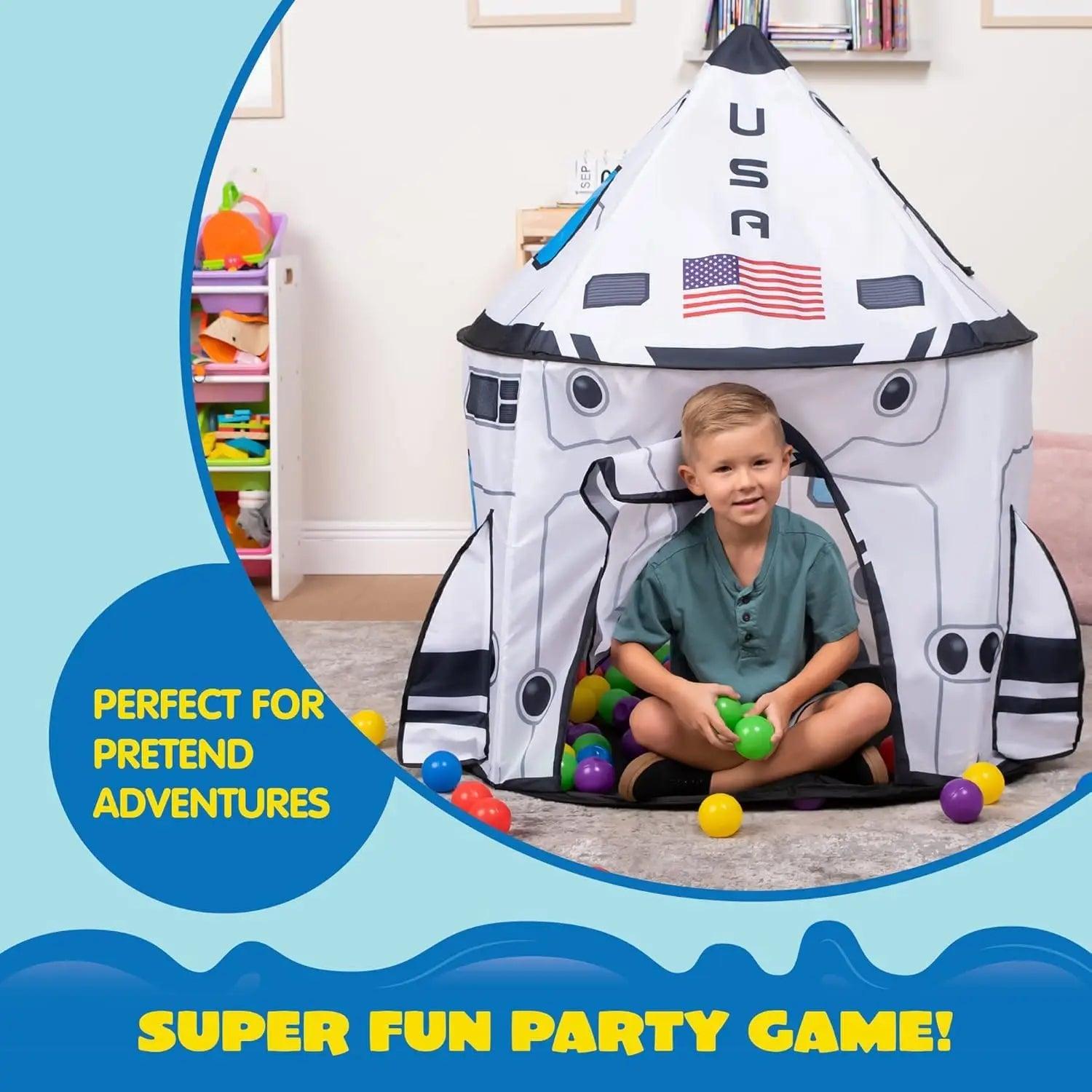  Joyfy Play Tent Rocket Ship For Kids Portable Tote -  ToylandEU™