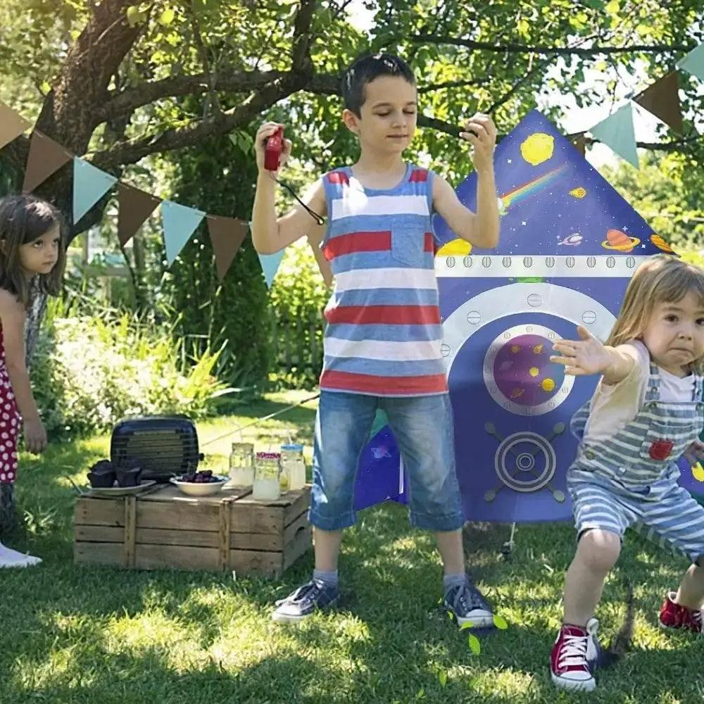  Rocket Ship Kids Tent Pop Up Play Toy Tent for Children -  ToylandEU™