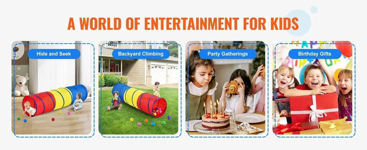  VEVOR Kids Play Tunnel Tent for Toddlers Indoor Outdoor Game -  ToylandEU™