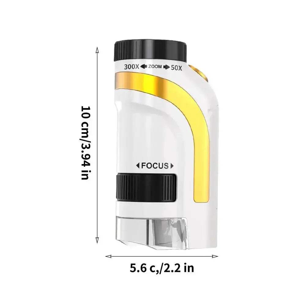 Kids Pocket Microscope 50x-300x Handheld Digital Microscope With LED Light - ToylandEU