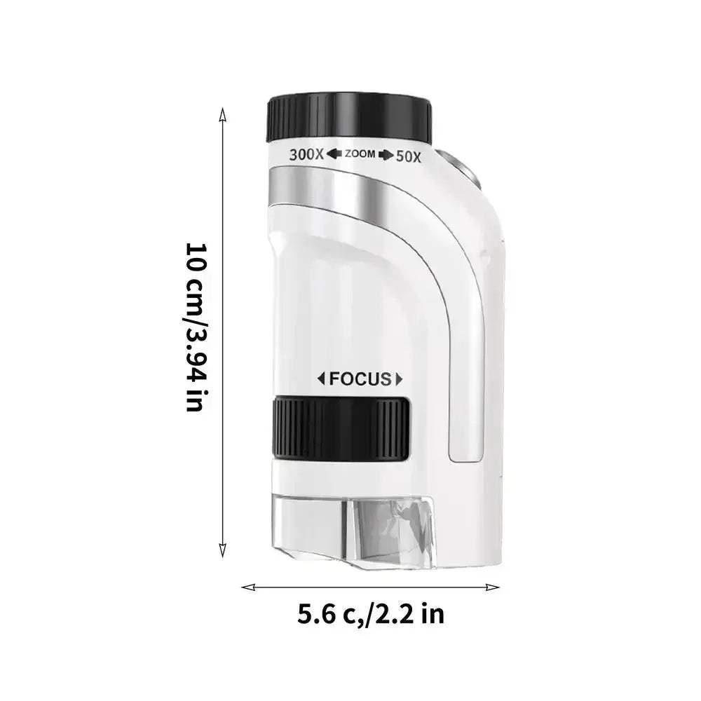 Kids Pocket Microscope 50x-300x Handheld Digital Microscope With LED Light - ToylandEU