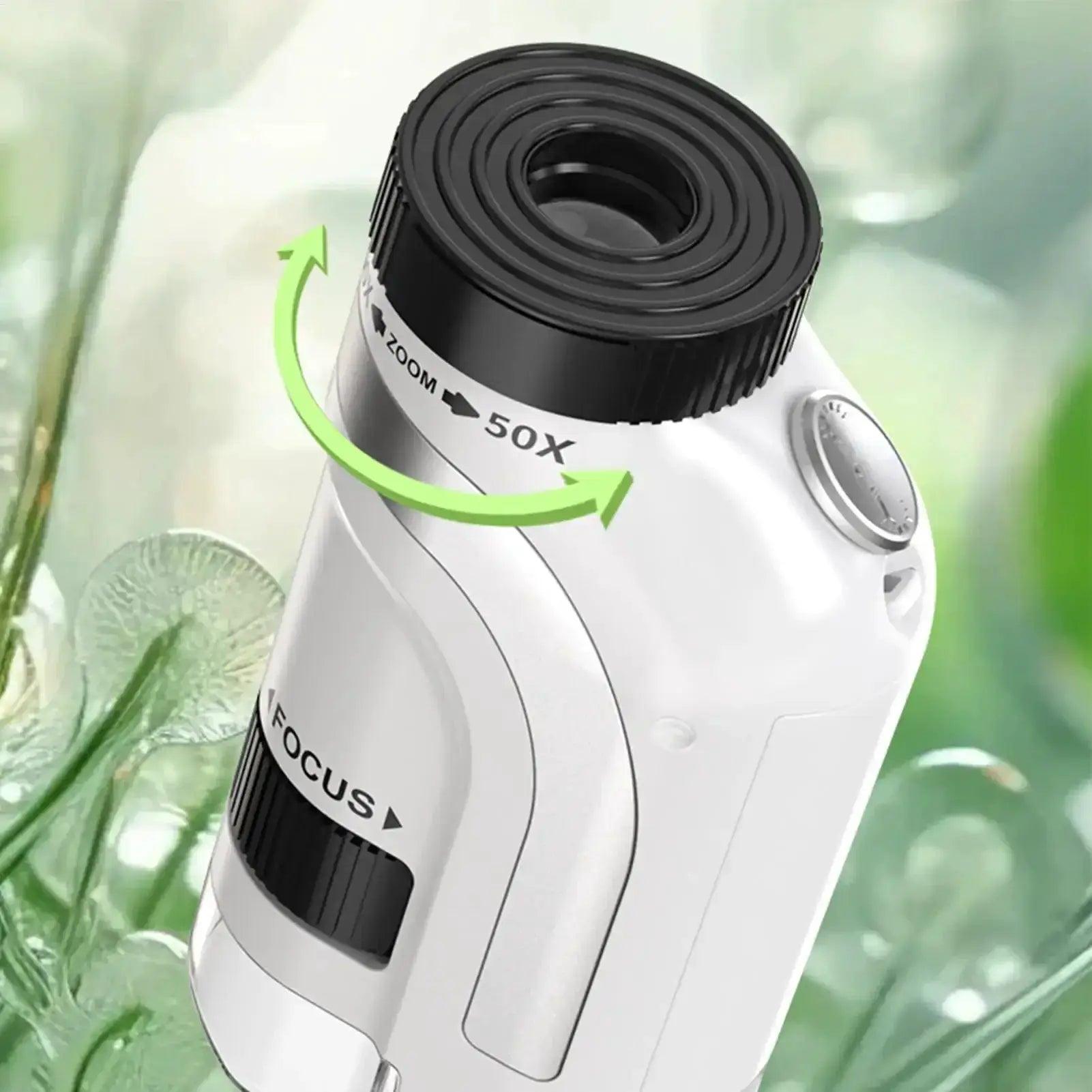 Kids Pocket Microscope 50x 300x Handheld LED Light -  ToylandEU™