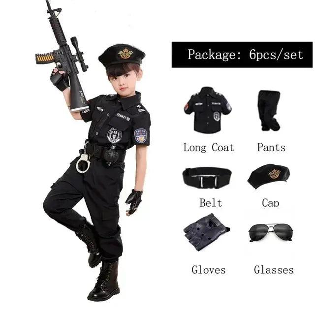  Kids Police Officer Cosplay Costume Realistic Look -  ToylandEU™